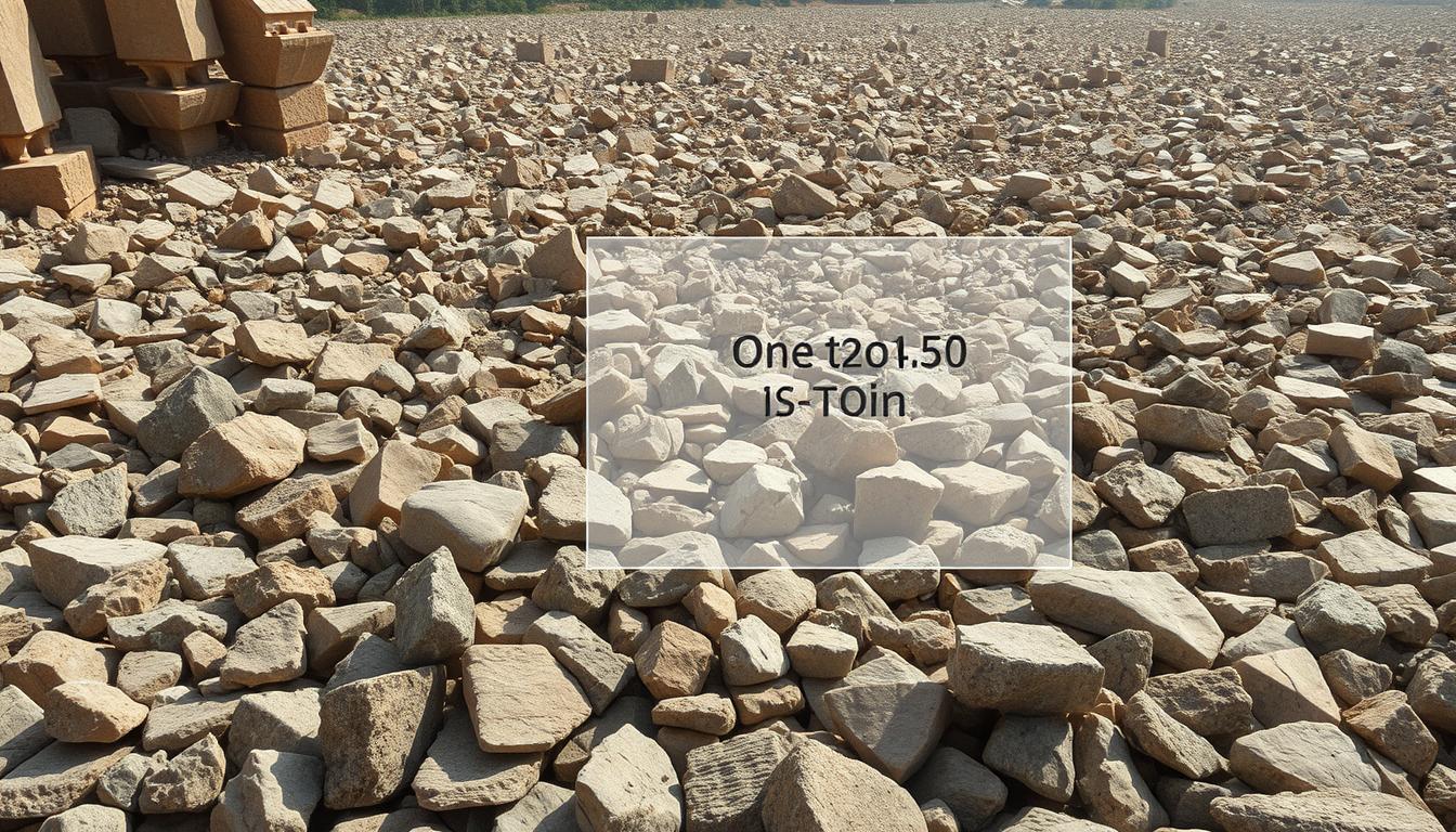 Ile metrów kwadratowych zajmuje tona kamienia?