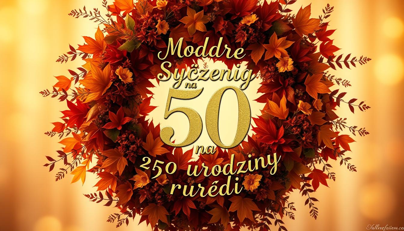 Mądre Życzenia na 50 urodziny