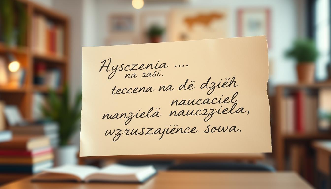 Życzenia na dzień nauczyciela – wzruszające słowa