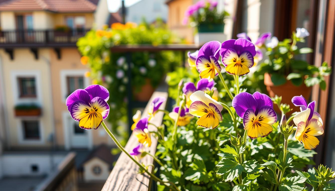Bratki drobnokwiatowe (Viola cornuta) – uprawa na balkonie